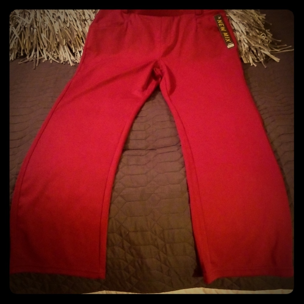 Red Stretchy slacks